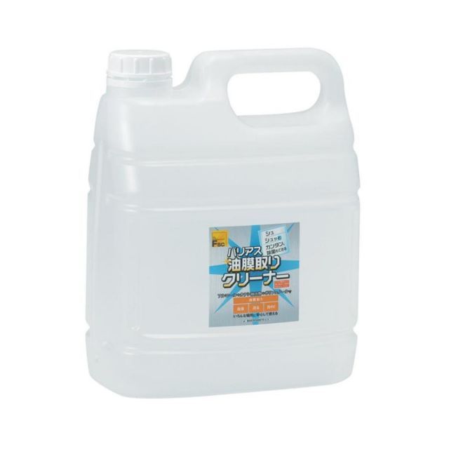 除菌油膜取り洗剤　バリアス油膜取りクリーナー4L 23020032
