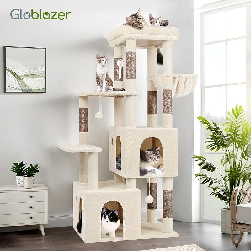 Globlazer キャットタワー 据え置き シニア 猫タワー 大型猫用 猫