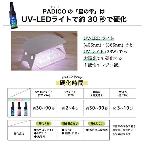 パジコ レジン液 大容量 UV-LEDレジン 星の雫 ハードタイプ 500g 透明 日本製 1