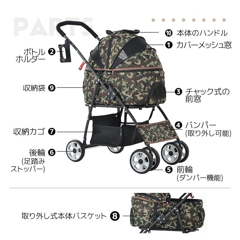 BTM ペットカート 犬用ベビーカー 猫バギー 分離式 取り外し可能 前輪360°回転 折りたたみ 多頭 小型犬 猫 軽量 組立簡単 工具不要 介護用 ドッグカート 犬 猫 動物 ペット用品 0 BTM ペットカート 犬用ベビーカー 猫バギー 分離式 取り外し可能 前輪360°回転 折りたたみ 多頭 小型犬 猫 軽量 組立簡単 工具不要 介護用 ドッグカート 犬 猫 動物 ペット用品 0