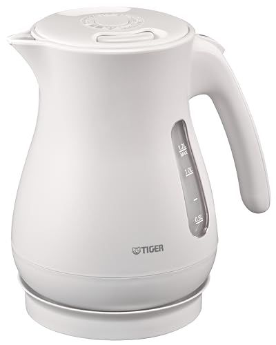 【WEB限定】タイガー魔法瓶 電気ケトル 驚速 軽量 蒸気セーブ 湯沸かし 1.2L 転倒お湯漏れ防止 カラ炊き防止 マットホワイト PCL-N120 WM 1