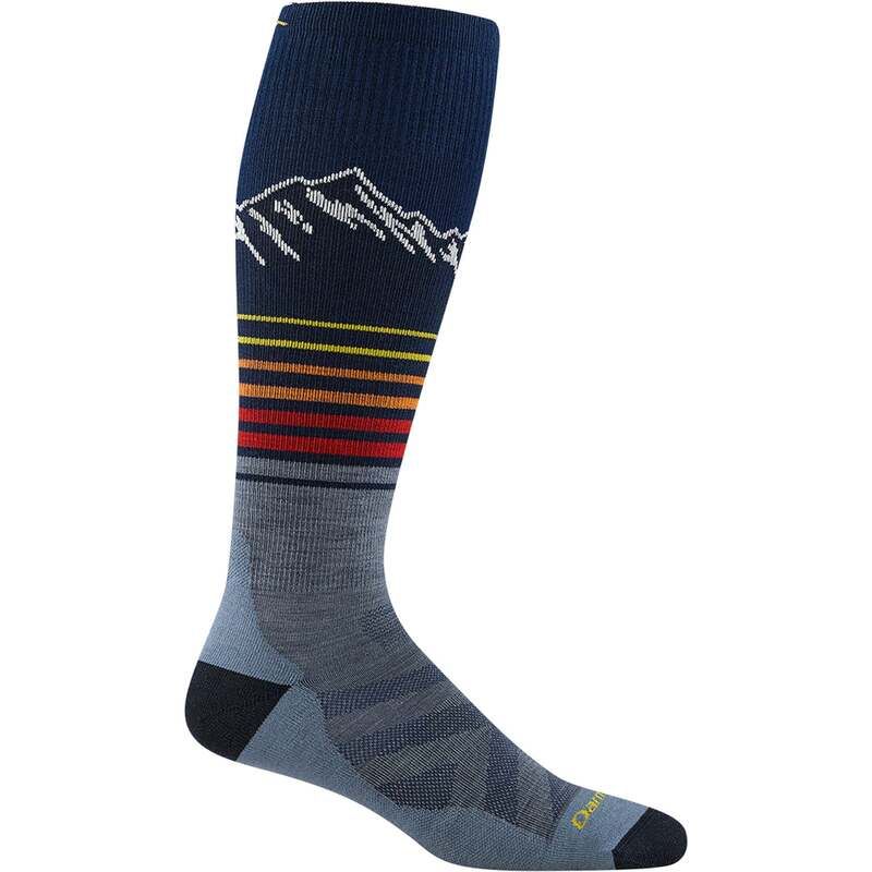 ダーンタフ メンズ アンダーウェア 靴下 Tシャツ Darn Tough Steep Lines OTC Lightweight Cushion Socks Eclipse