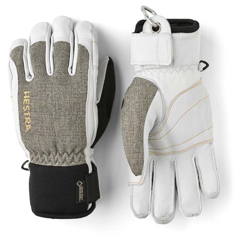 ヘストラ メンズ アクセサリー 手袋 レザー Hestrarmy Leather GORETEX Short Gloves Light GreyOff White オフホワイト