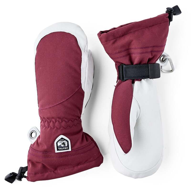 ヘストラ レディース アクセサリー 手袋 Hestra Heli Mittens Womens BordeauxOff White オフホワイト