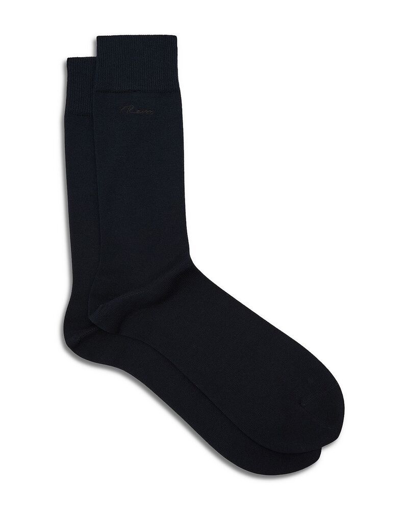 レイス メンズ アンダーウェア 靴下 刺繍 ロゴ REISS Milogo Embroidered Socks Navy ネイビー