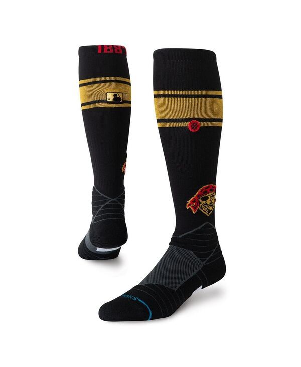 スタンス メンズ アンダーウェア 靴下 Stance Mens and Womens Black Pittsburgh Pirates 2026 City Connect Over The Calf Socks Black ブラック