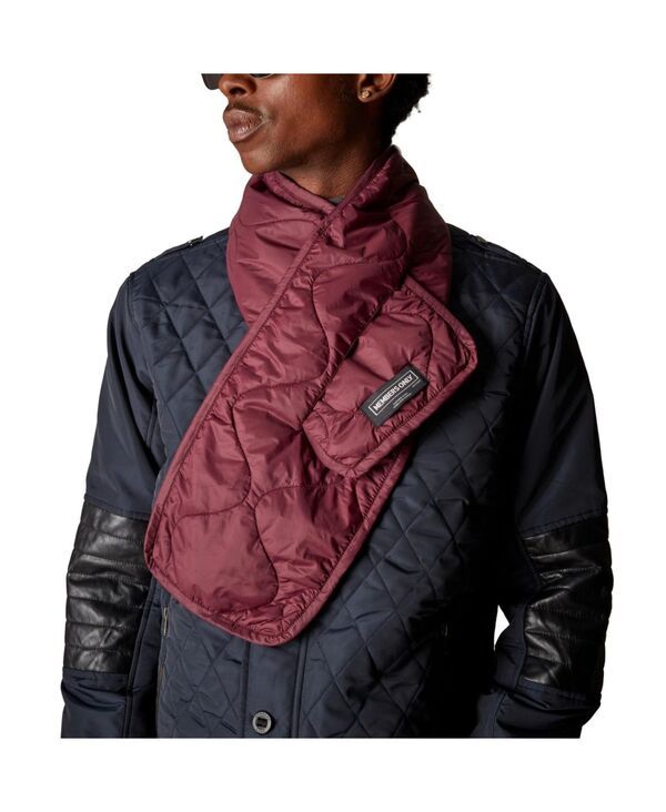 メンバーズオンリー メンズ アクセサリー マフラー・ストール・スカーフ キルティング Members Only Mens Quilted Scarf Burgundy バーガンディ