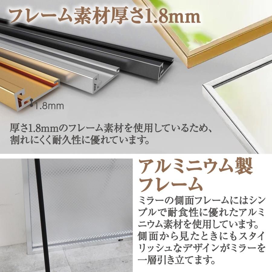 新品・未使用】 150cm 黒 Johnlife 姿見 全身鏡 スタンドミラー 壁掛け