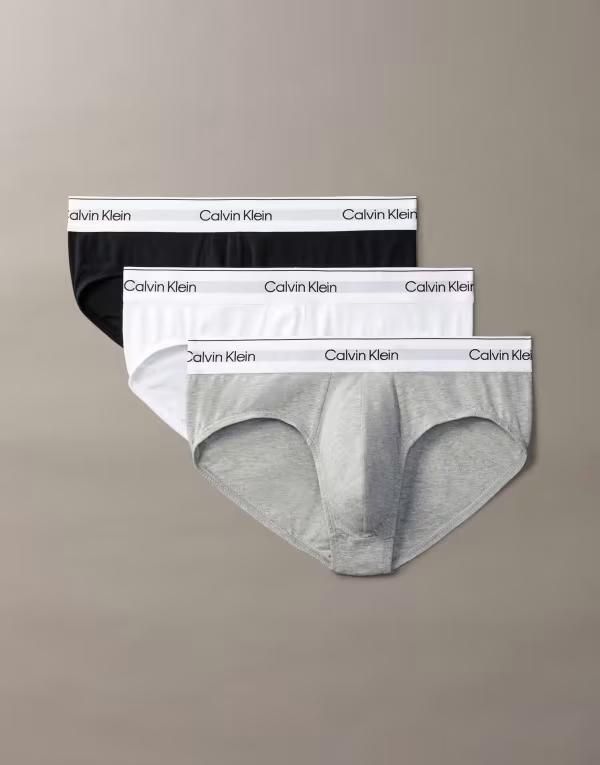 カルバンクライン メンズ アンダーウェア ブリーフパンツ コットン Calvin Klein Icon Cotton Stretch 3 pack hip briefs gray Multi マルチカラー