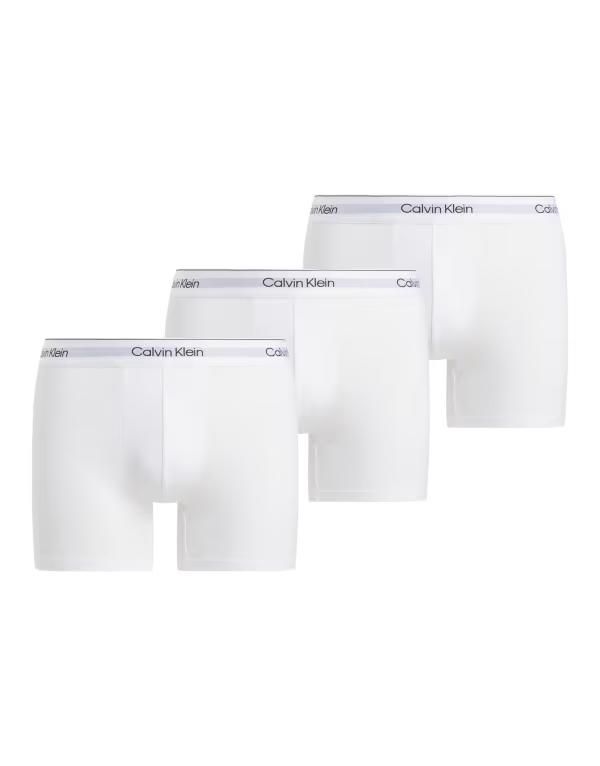 カルバンクライン メンズ アンダーウェア ブリーフパンツ コットン Calvin Klein Icon Cotton Stretch 3 pack boxer briefs in triple WHITE ホワイト