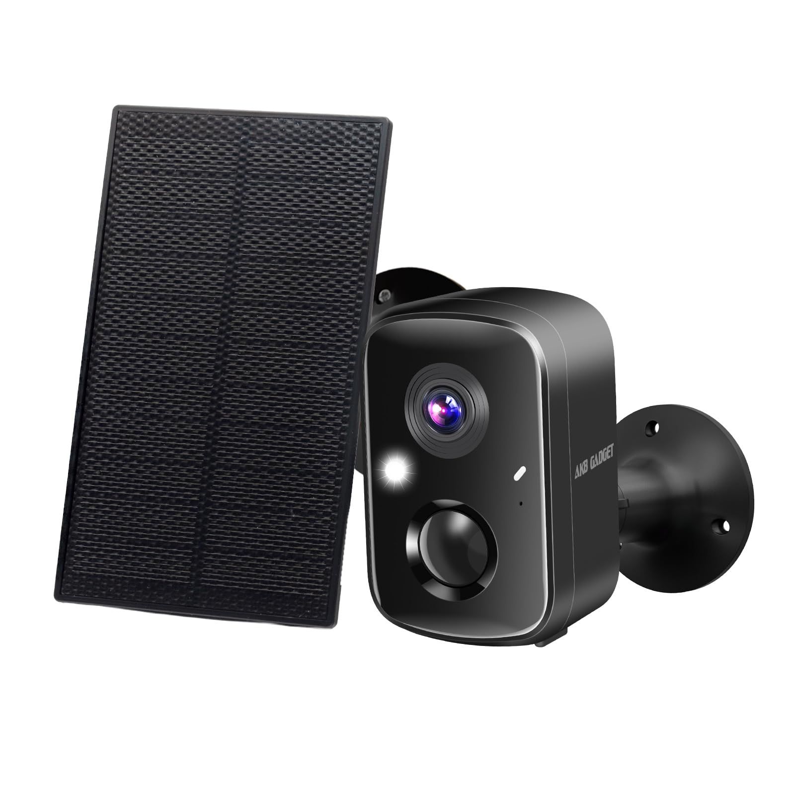 Security camera, outdoor solar, 4 million high-pixel AI human body detection, 130° wide-angle shooting, surveillance camera with solar panel, outdoor solar, nighttime color shooting, network camera, outdoor 100% wireless, outdoor camera, completely wireless, easy to install, wireless battery operated network, wifi m