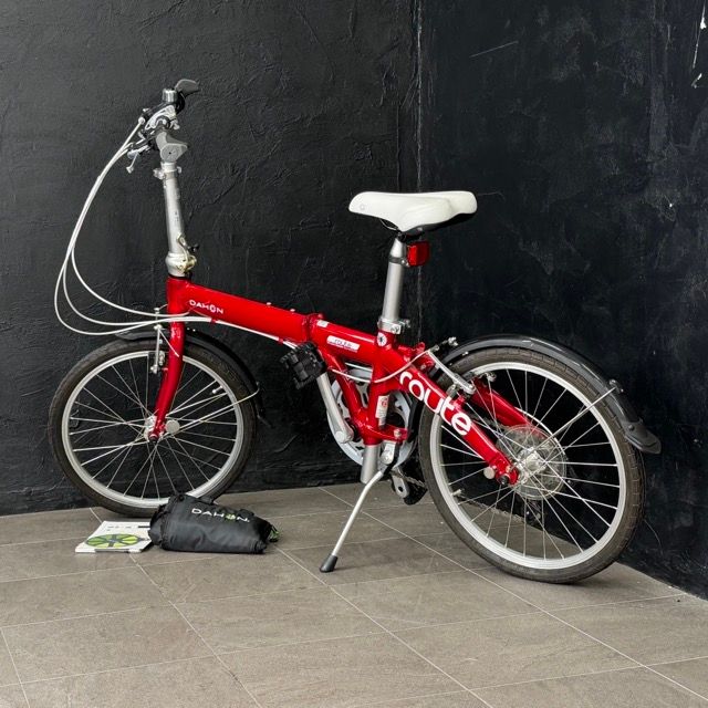 折りたたみ自転車 【中古】DAHON ダホン route ルート レッド 20インチ