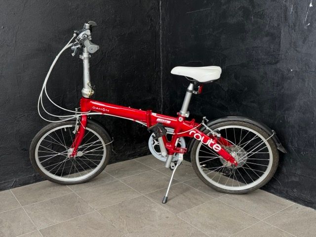 折りたたみ自転車 【中古】DAHON ダホン route ルート レッド 20インチ