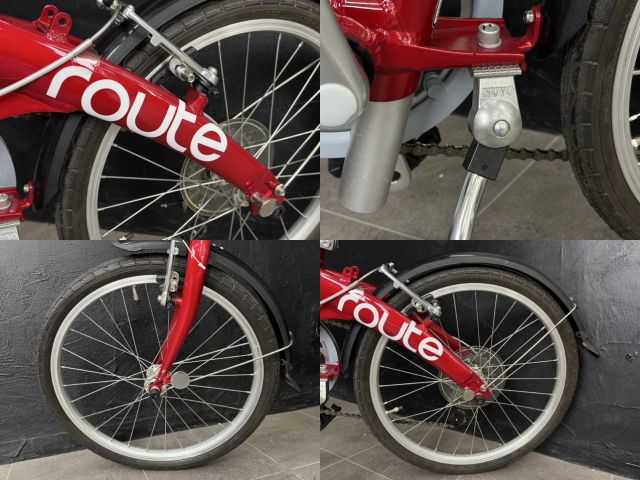 DAHON ROUTE 折りたたみ自転車 ミニベロ　【名古屋周辺引取】 折りたたみ自転車 【中古】DAHON ダホン route ルート レッド 20インチ