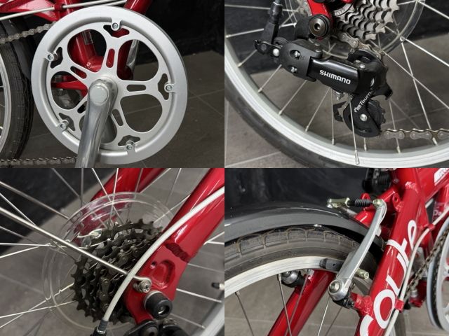 折りたたみ自転車 【中古】DAHON ダホン route ルート レッド 20インチ