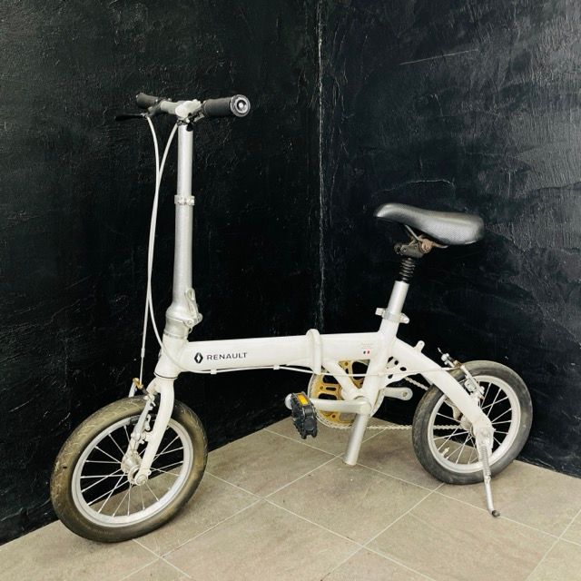 ルノー 折りたたみ自転車 【中古】 RENAULT LIGHT8 ホワイト 14インチ ミニベロ 折り畳み サイクリング 現状品 / 517141