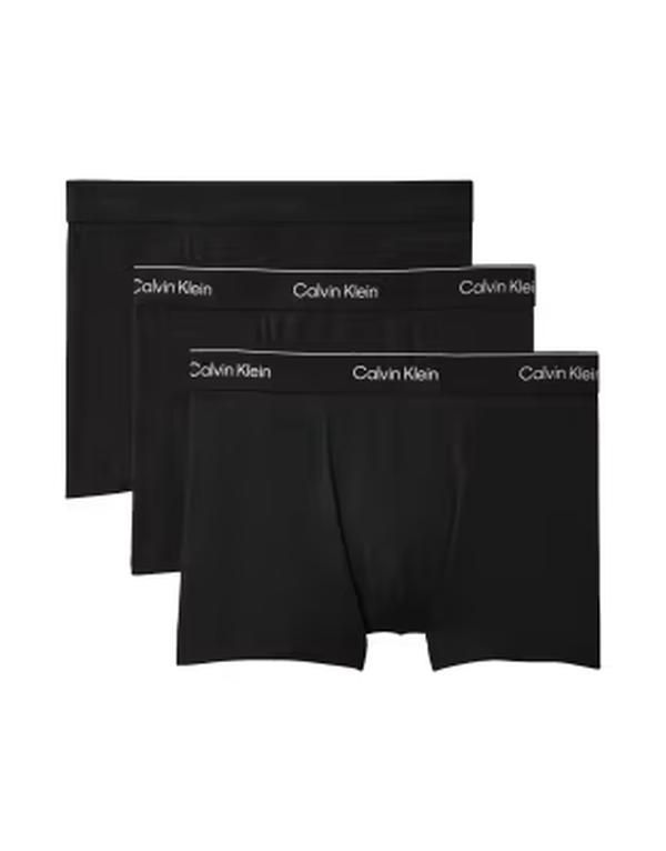 カルバンクライン メンズ アンダーウェア トランクス コットン Calvin Klein Icon Cotton Stretch 3 pack relaxed boxer briefs BLACK W HEAVENLY IR ブラック