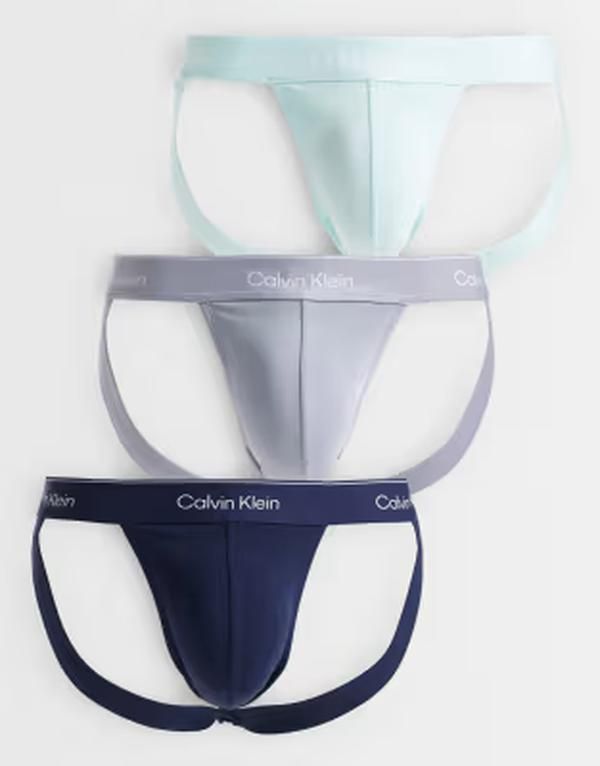 カルバンクライン メンズ アンダーウェア ボクサーパンツ コットン Calvin Klein Icon Cotton Stretch 3 pack jockstrapsgrayaqua Shoreline W DTM WB ブラック