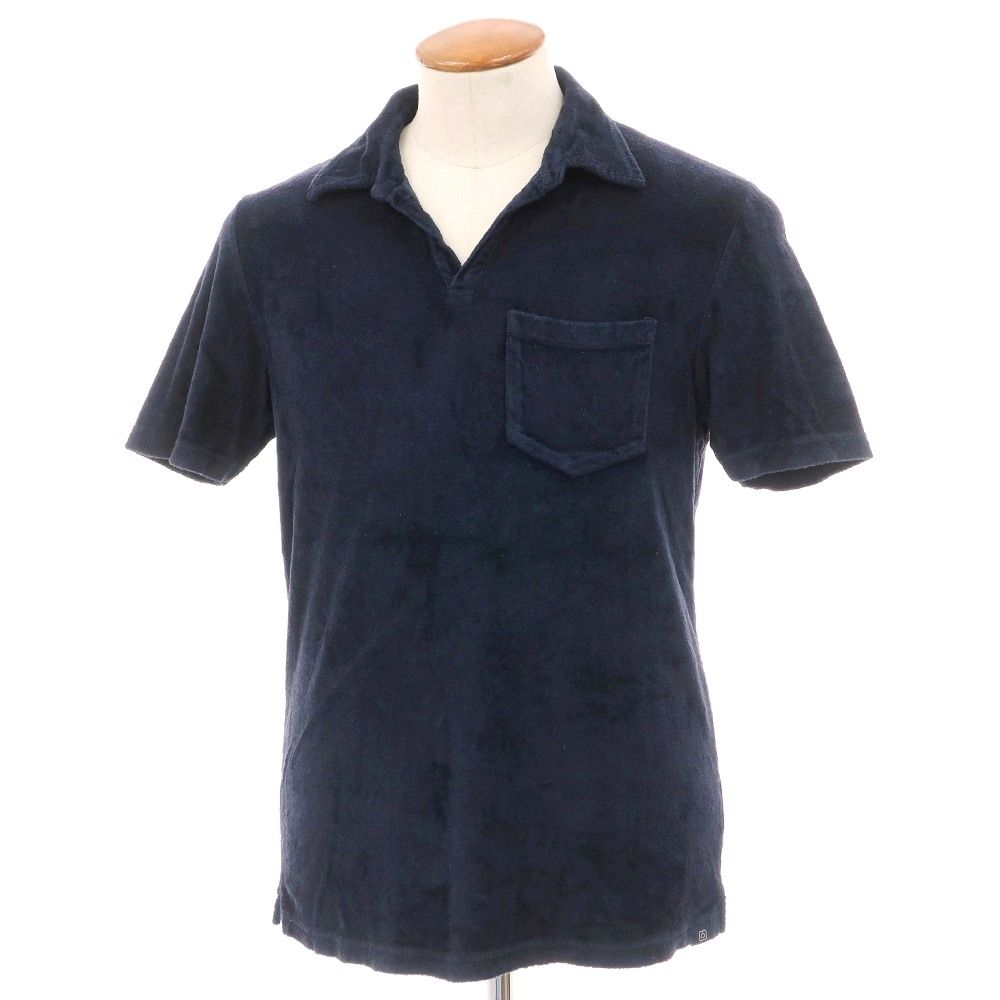 中古】ラルディーニ LARDINI コットン パイル スキッパー 半袖