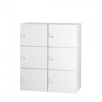 豊國工業 パーソナルロッカー(2列3段)H1050 ダイヤル錠 ホワイト HOS-PD10506X-W BN-90色(ホワイト)