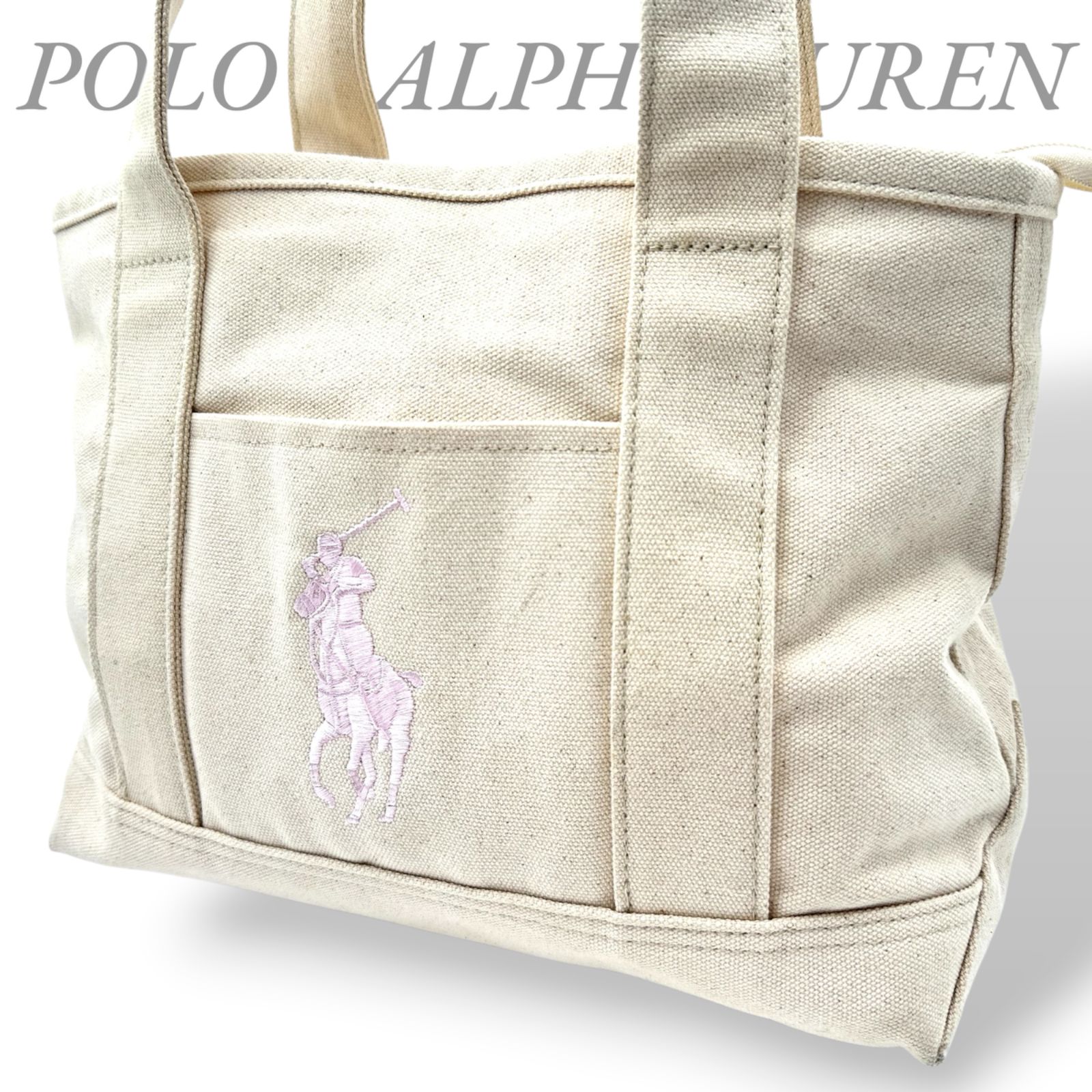 B5492】 POLO RALPH LAUREN ポロ ラルフローレン トートバッグ 