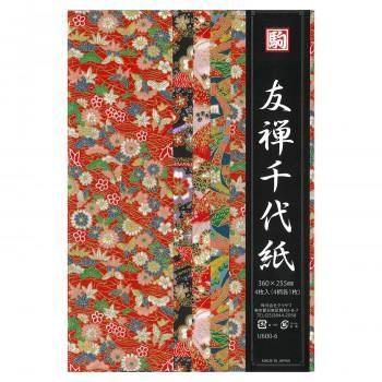 友禅千代紙 4柄 360×255mm U600-6 10 セット