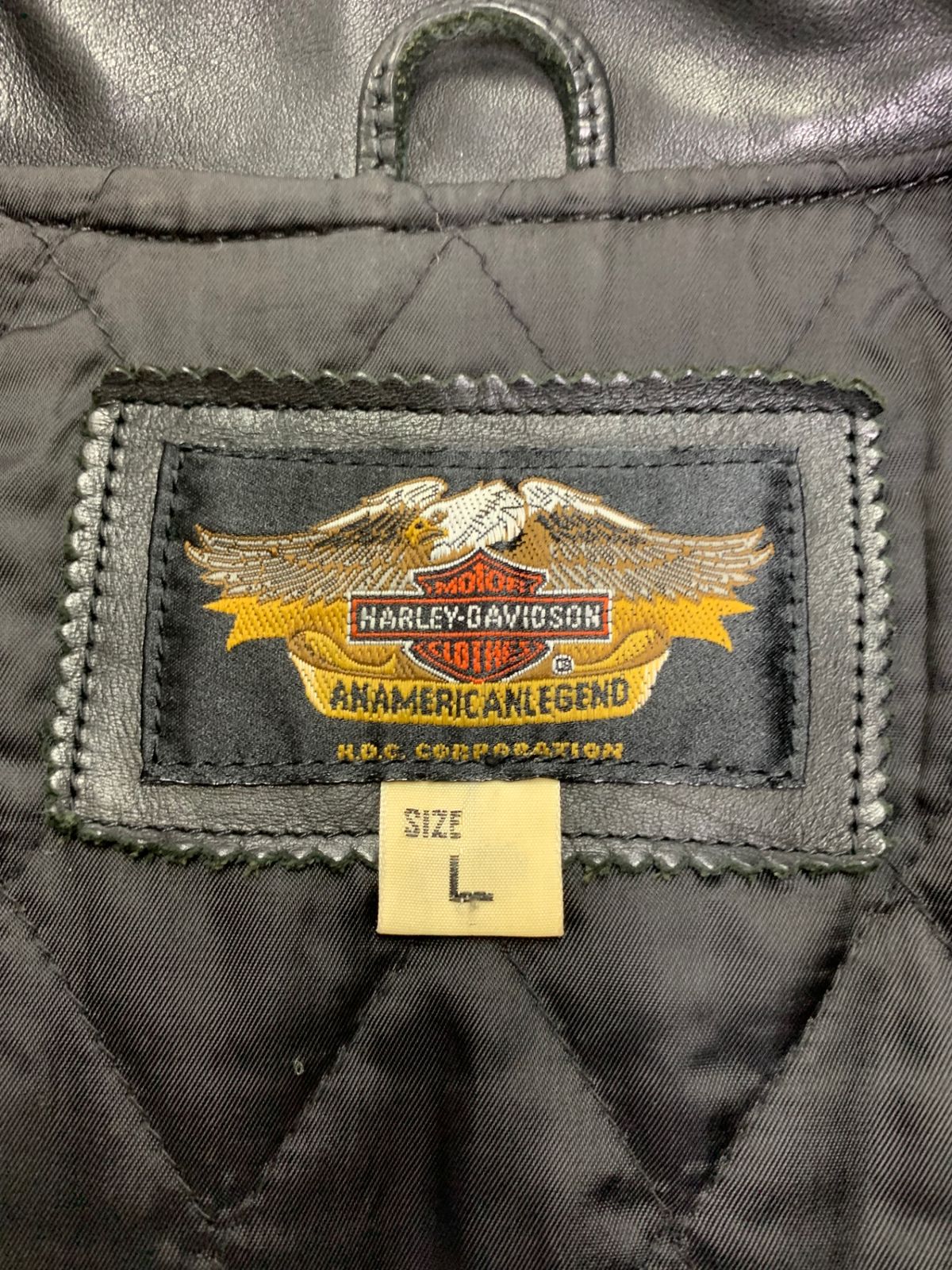ハーレーダビッドソン 40182 L ブラック シングルライダース レザー
