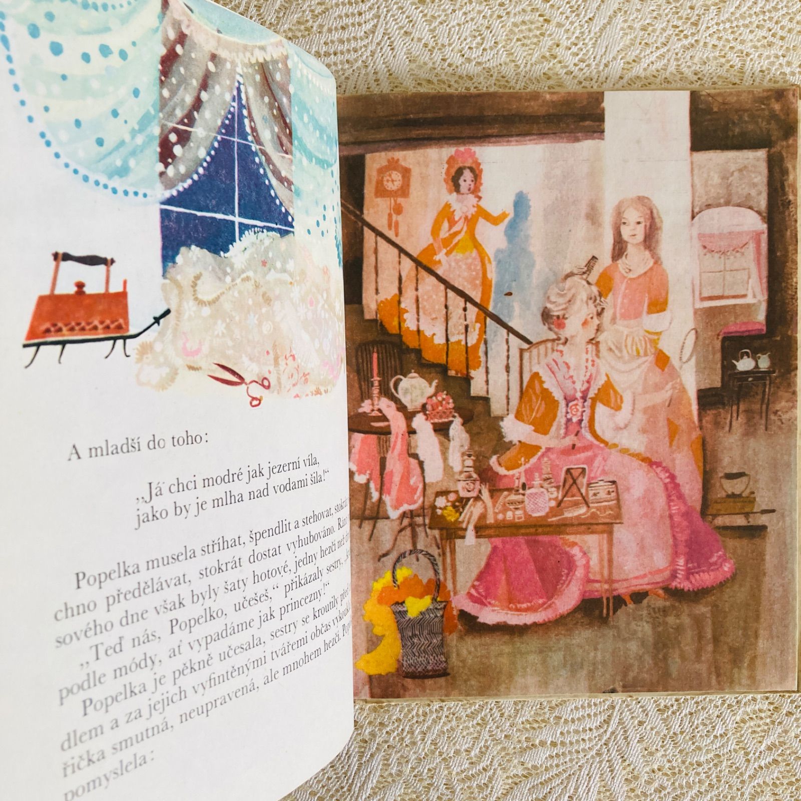 チェコ仕掛けヴィンテージ絵本　シンデレラ シンデレラ』 チェコ語ヴィンテージ絵本 おとぎ話 洋書・古書 - メルカリ