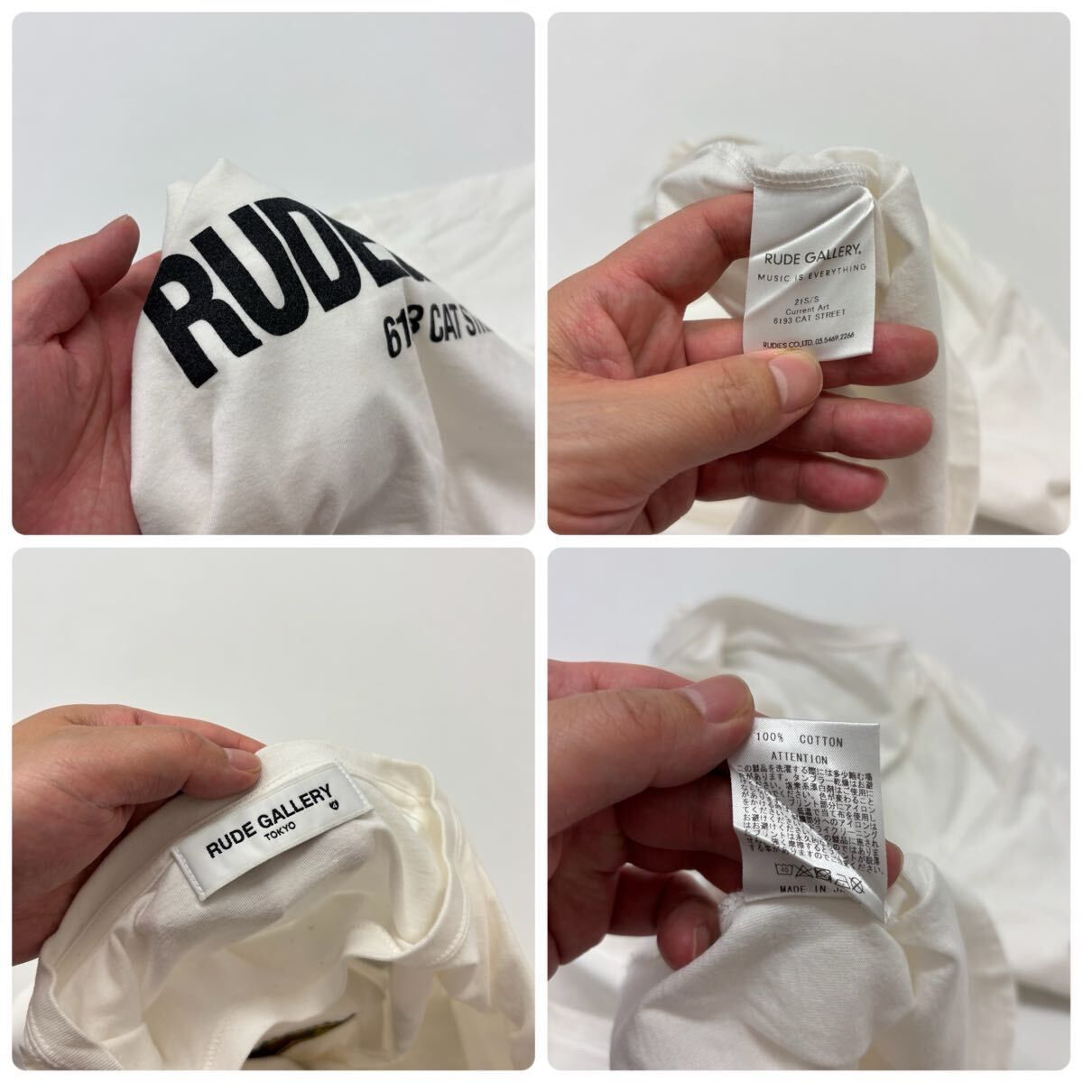 21ss 2021 RUDE GALLERY ルードギャラリー マリア 刺繍 ポケット T