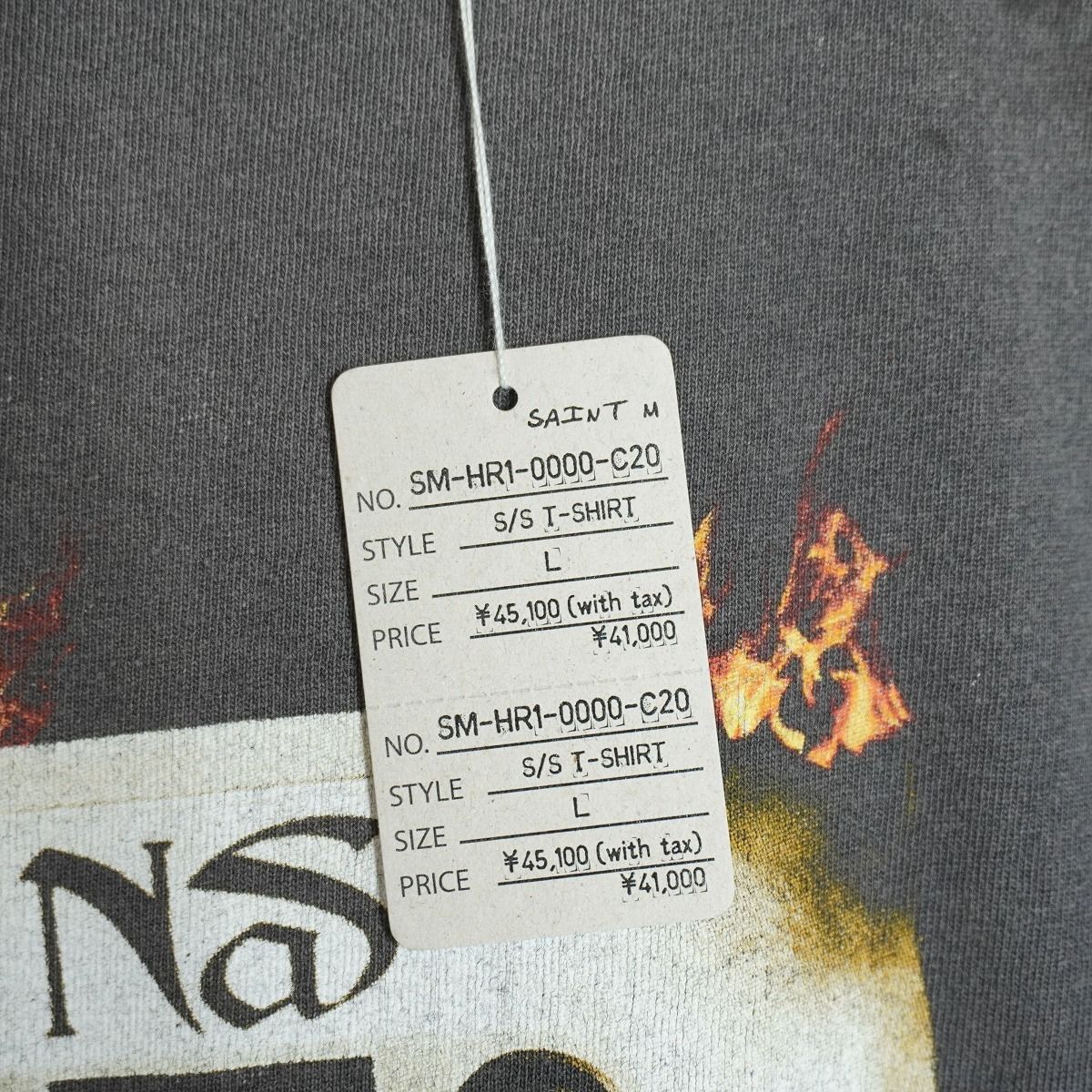 新品 国内正規 25AW SAINT MICHAEL セントマイケル NAS_SS TEE Tシャツ 