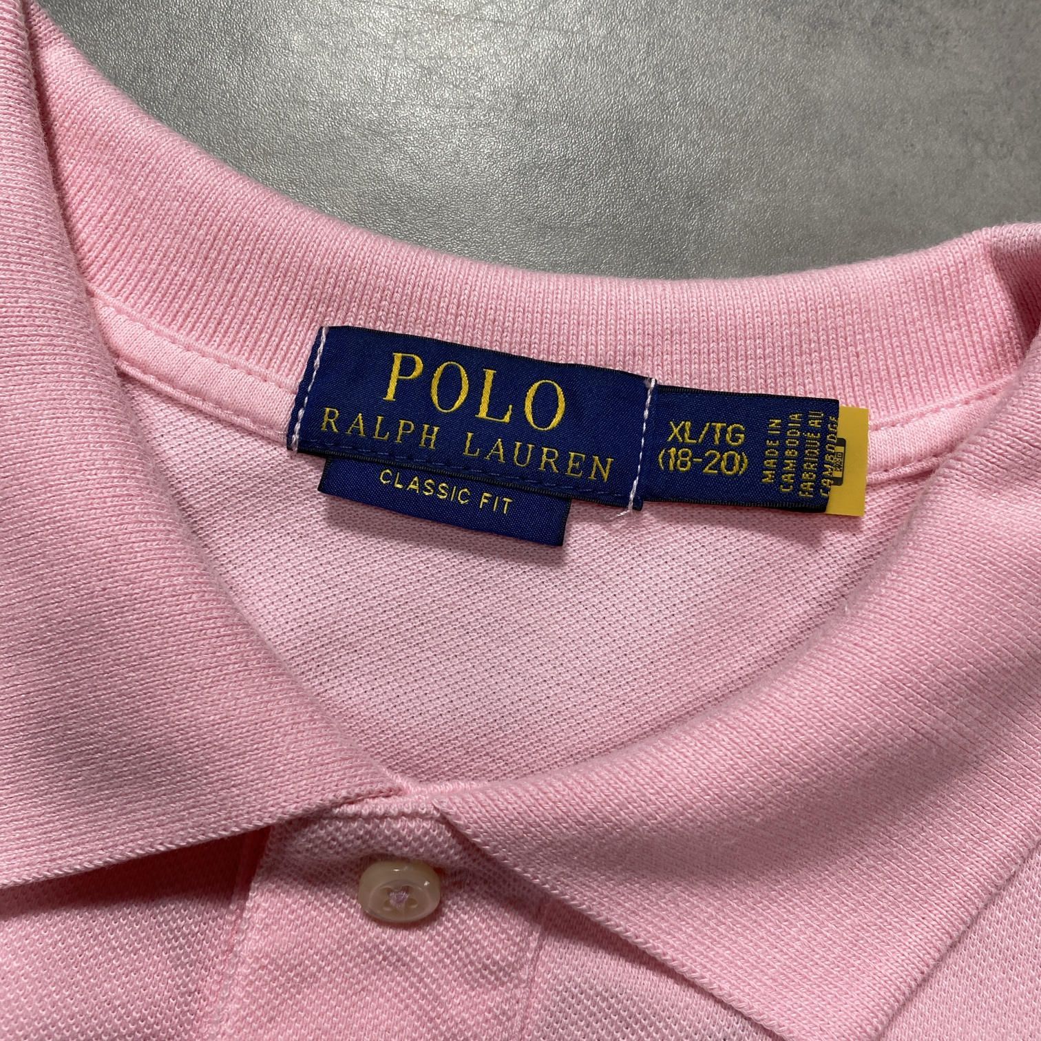 GQ5652◇POLO RALPH LAUREN : ビッグポニー 鹿の子ポロシャツ◇BOYS XL