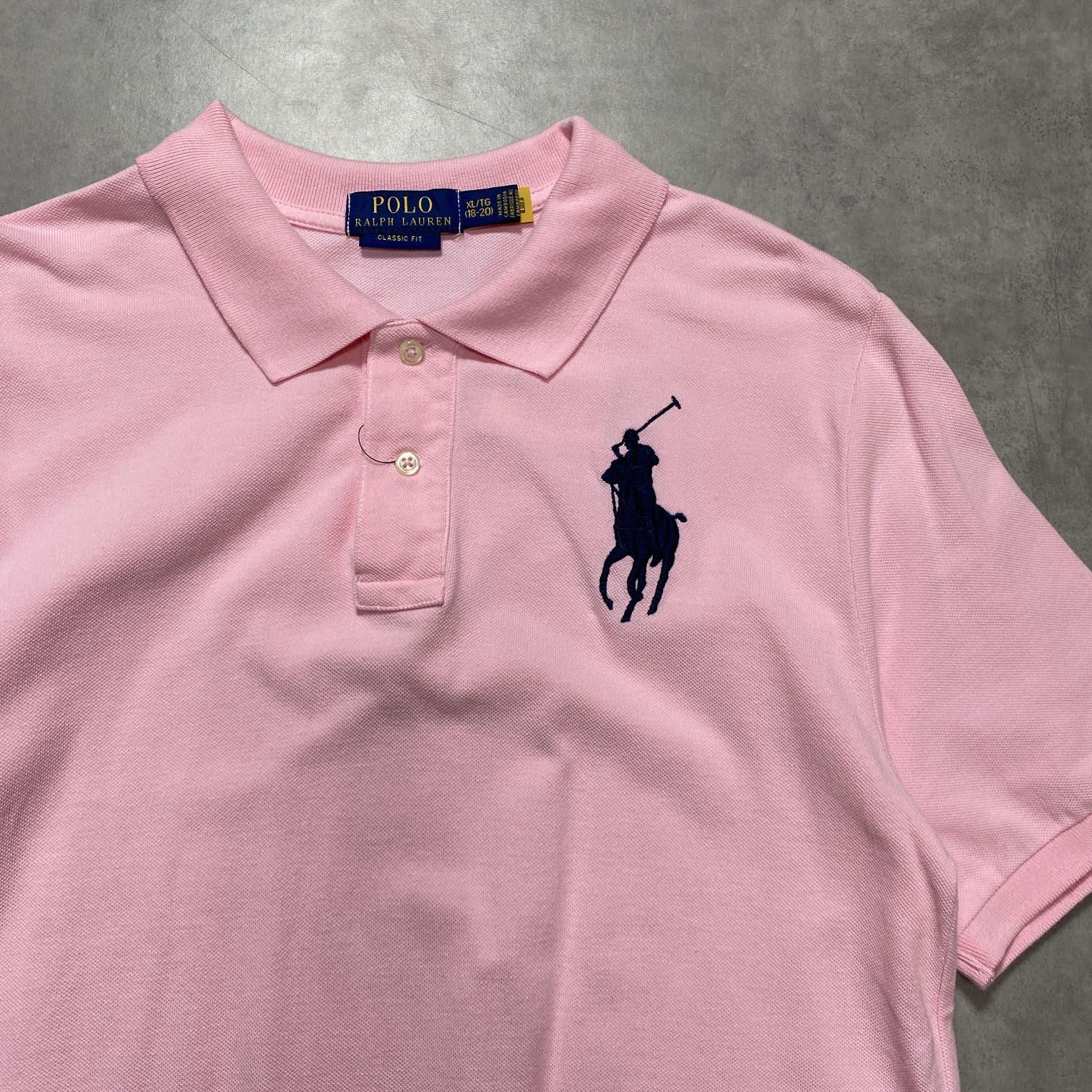 GQ5652◇POLO RALPH LAUREN : ビッグポニー 鹿の子ポロシャツ◇BOYS XL