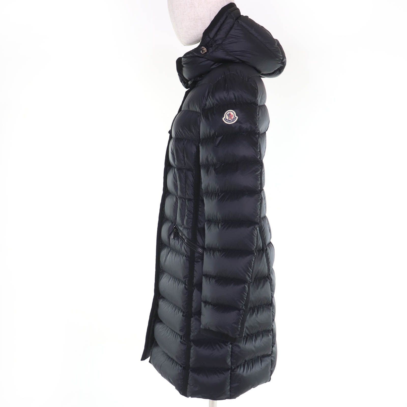 美品☆MONCLER モンクレール HERMINE エルミンヌ ロゴワッペン・フード