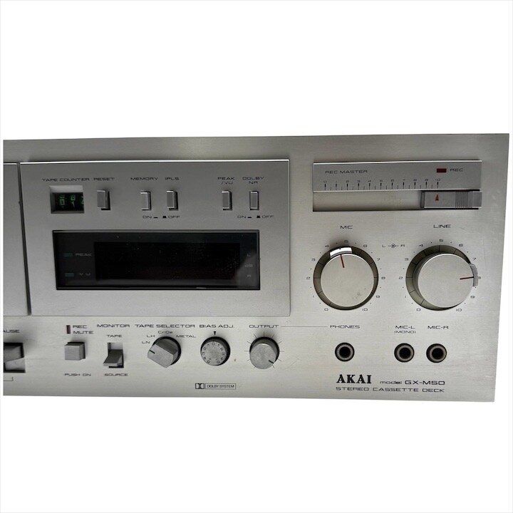良品 AKAI アカイ 赤井 ステレオ カセット デッキ GX-M50 録音 再生
