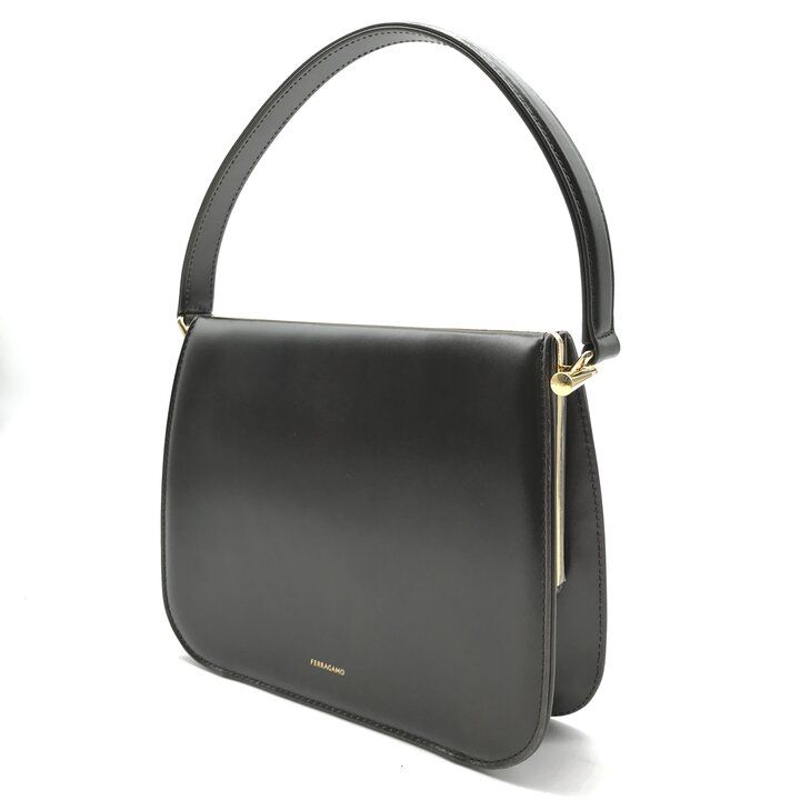 超美品 Ferragamo フェラガモ エヴァ ハンド ショルダー バッグ 肩掛け 