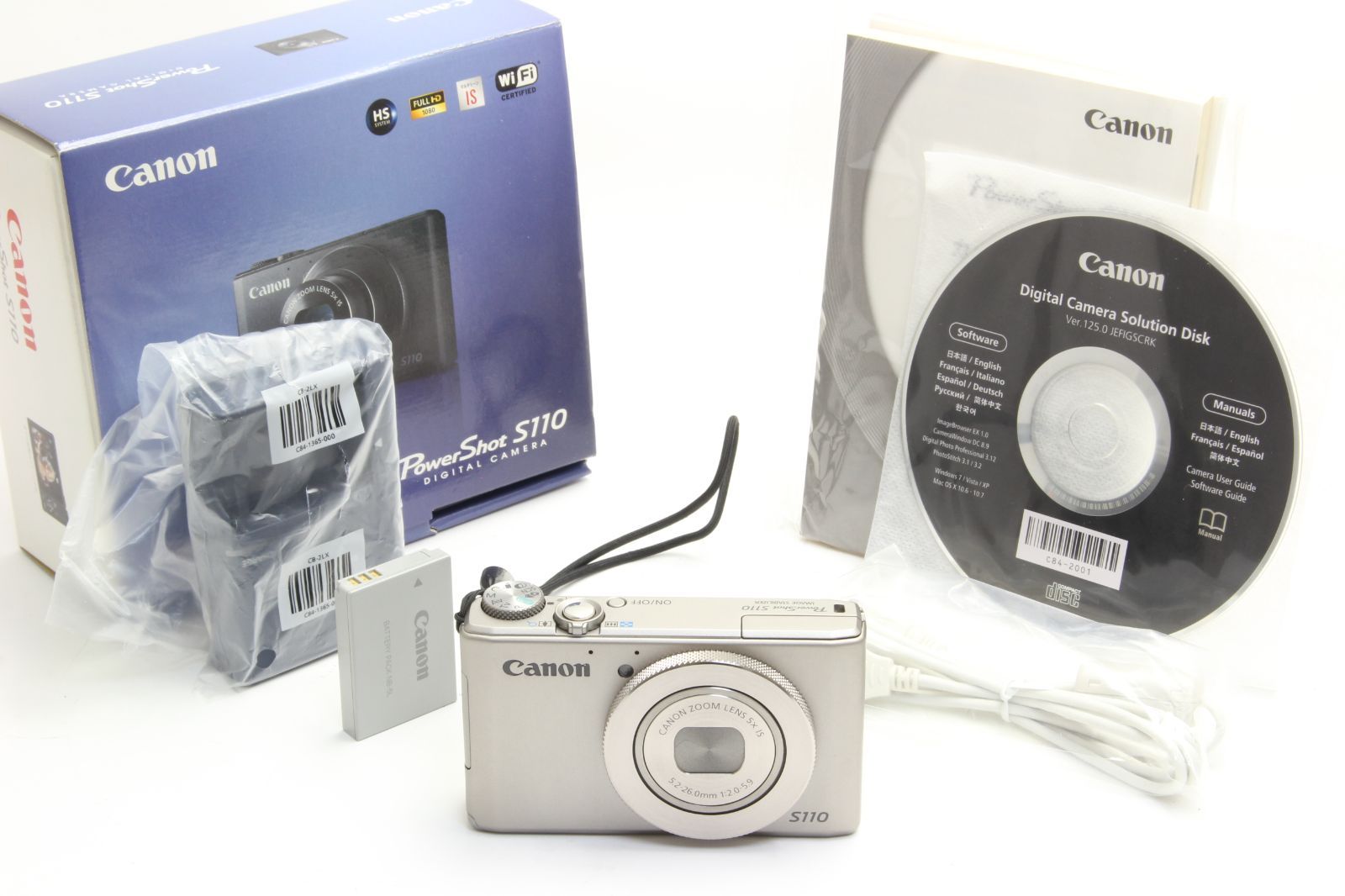 AA (新品級) Canon キヤノン PowerShot S110 シルバー 初期不良返品 