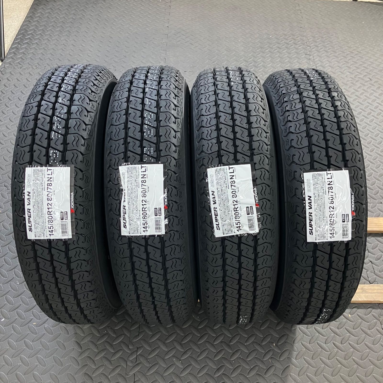26年製 新品タイヤ 145/80R12 80/78N LT ヨコハマ スーパーバン356(夏