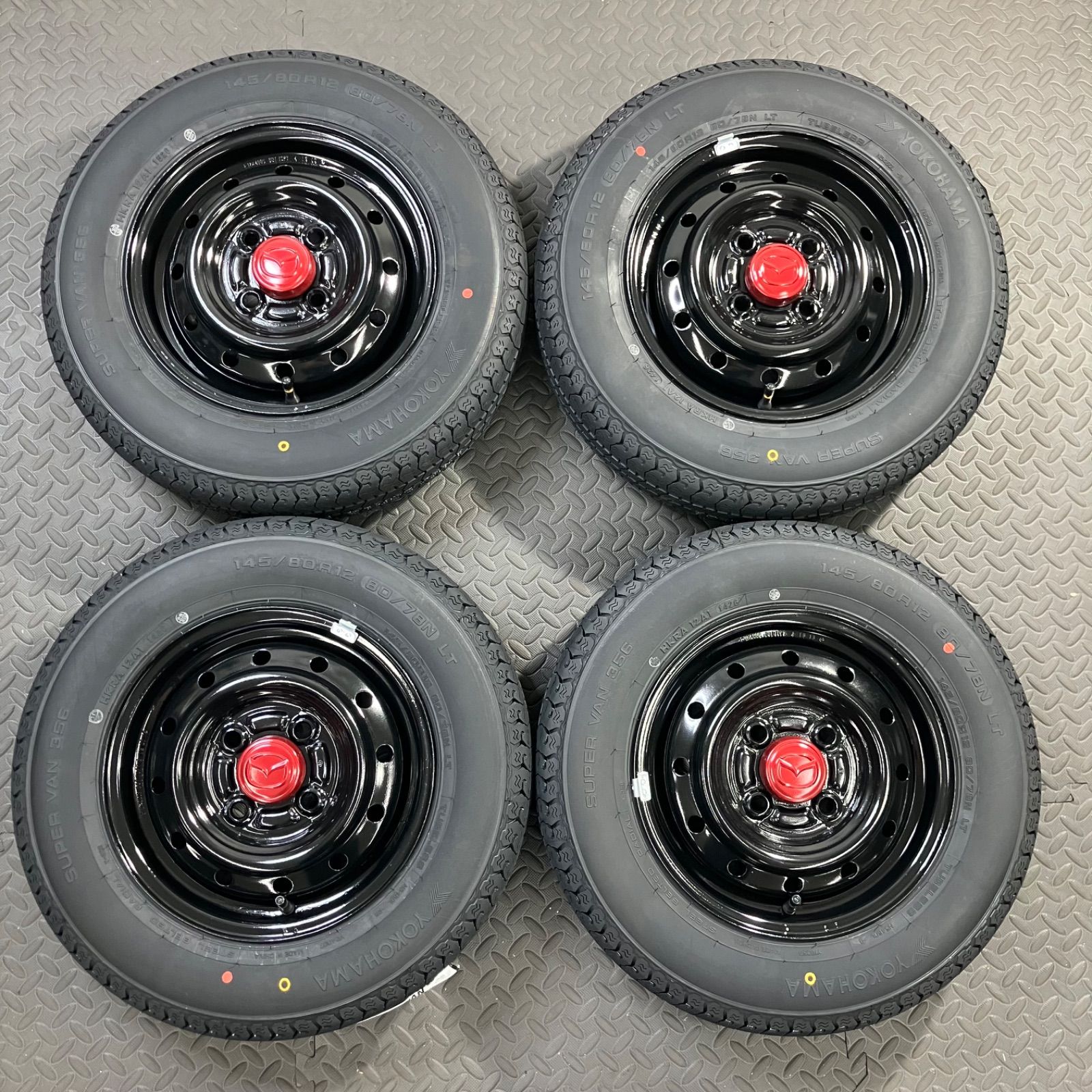 26年製 新品タイヤ 145/80R12 80/78N LT ヨコハマ スーパーバン356(夏