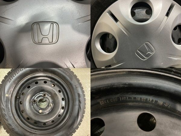 BS BLIZZAK VRX2 155/65R13】スタッドレス【HONDA ライフ 純正ホイール 