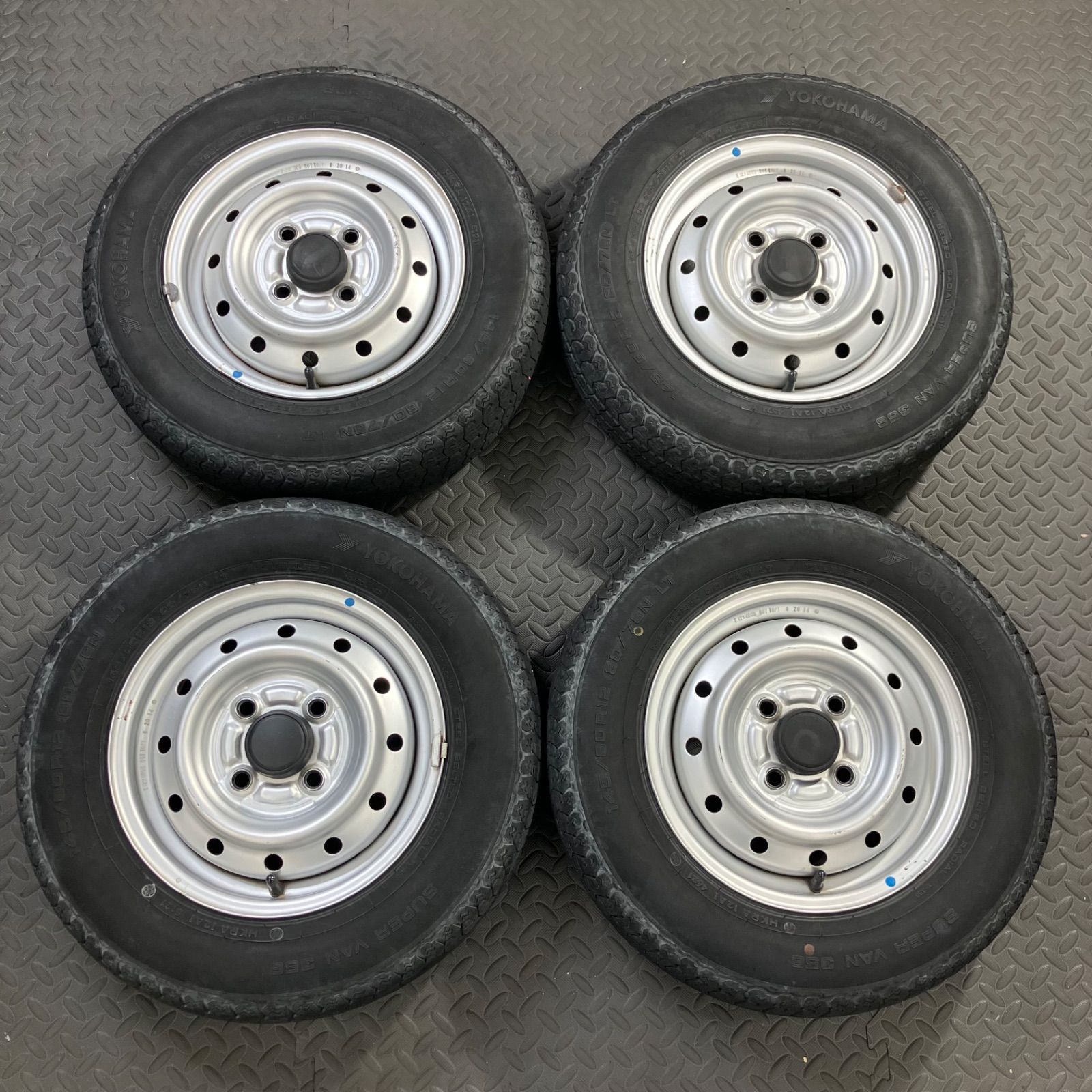 21年製 145/80R12 80/78N LT ヨコハマ スーパーバン356 スズキ キャリィ エブリィ 夏タイヤ【1575E】
