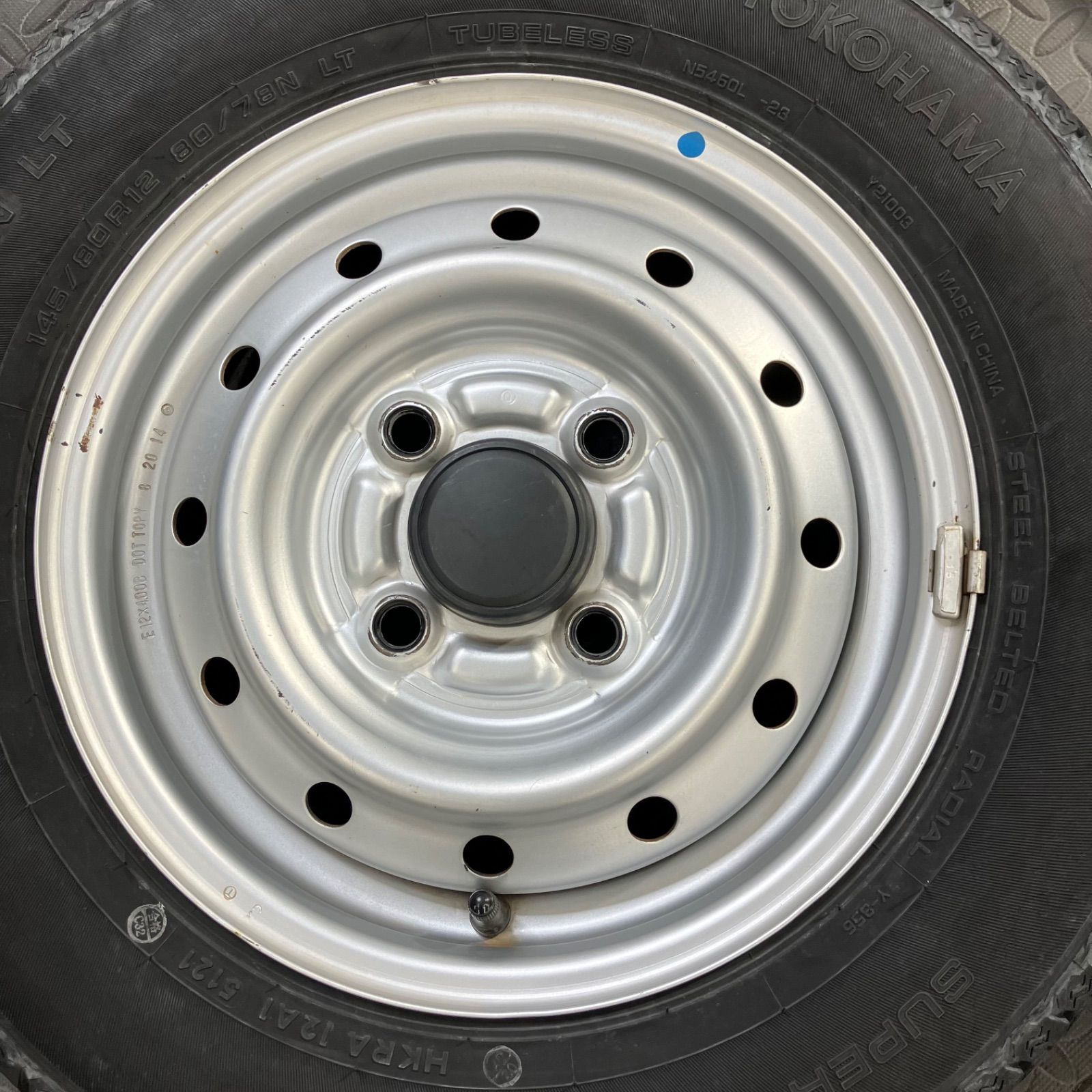 21年製 145/80R12 80/78N LT ヨコハマ スーパーバン356 スズキ