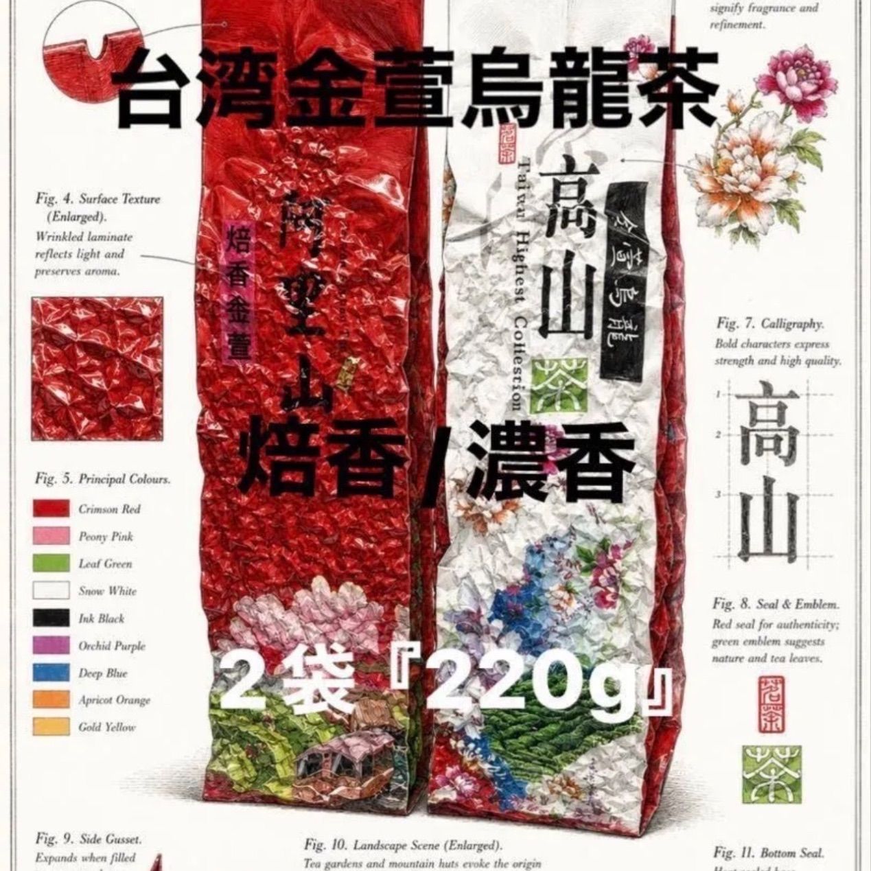 阿里山焙香金萱烏龍/杉林渓金萱（濃香）高山茶 2袋『220g』 - メルカリ