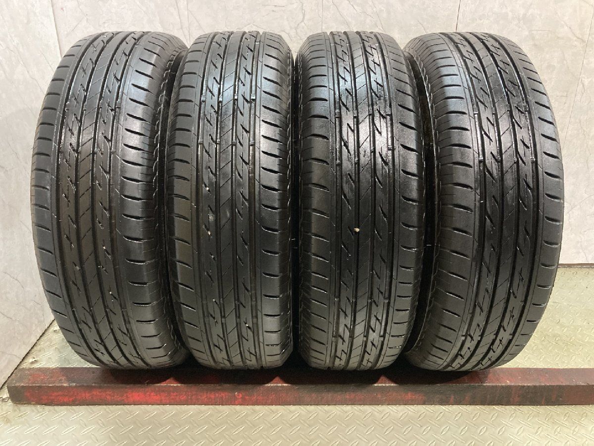 BS BRIDGESTONE NEXTRY 185/70R14 14インチ 夏タイヤ 4本 21年製 バリ溝 ノート GB3フリード アリオン プレミオ等　(MTQ750)