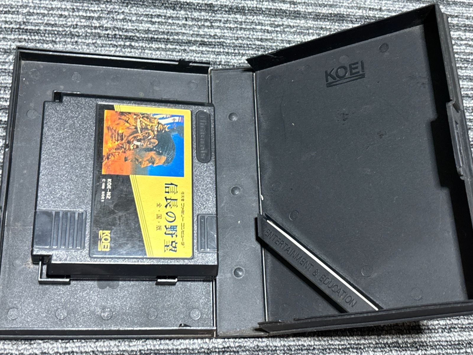 ファミコンソフト「信長の野望」中古動作品の出品です。 ファミコン カセット ソフト 信長の野望 全国版 ケース付き FC （3