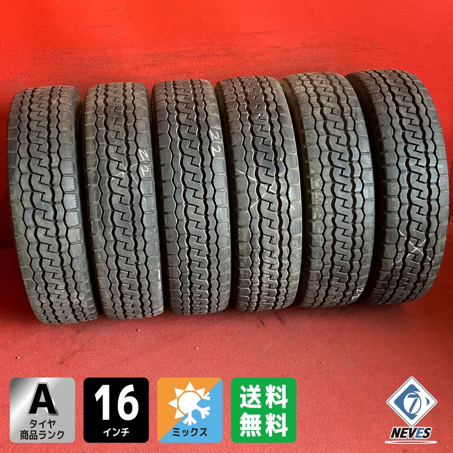 【送料無料】中古トラックミックスタイヤ【205/70R16 111/109 BRIDGESTONE M804】6本SET