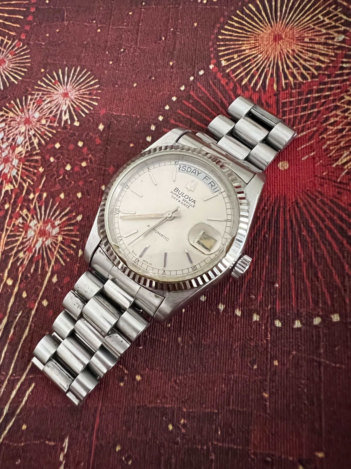 ブローバ BULOVA☆デイデイト☆自動巻き時計☆稼働品☆メンズ☆ - メルカリ