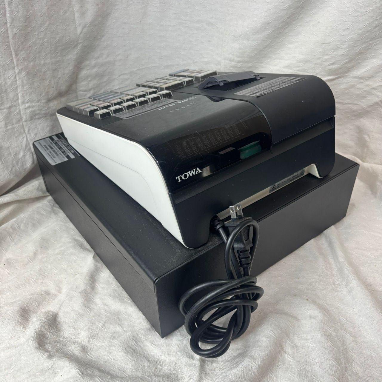TOWA/東和 レジスター ドロア一体型 SX-120 502 ジャンク TOWA SX-120II 電子レジスター ドロア付き 東和レジ