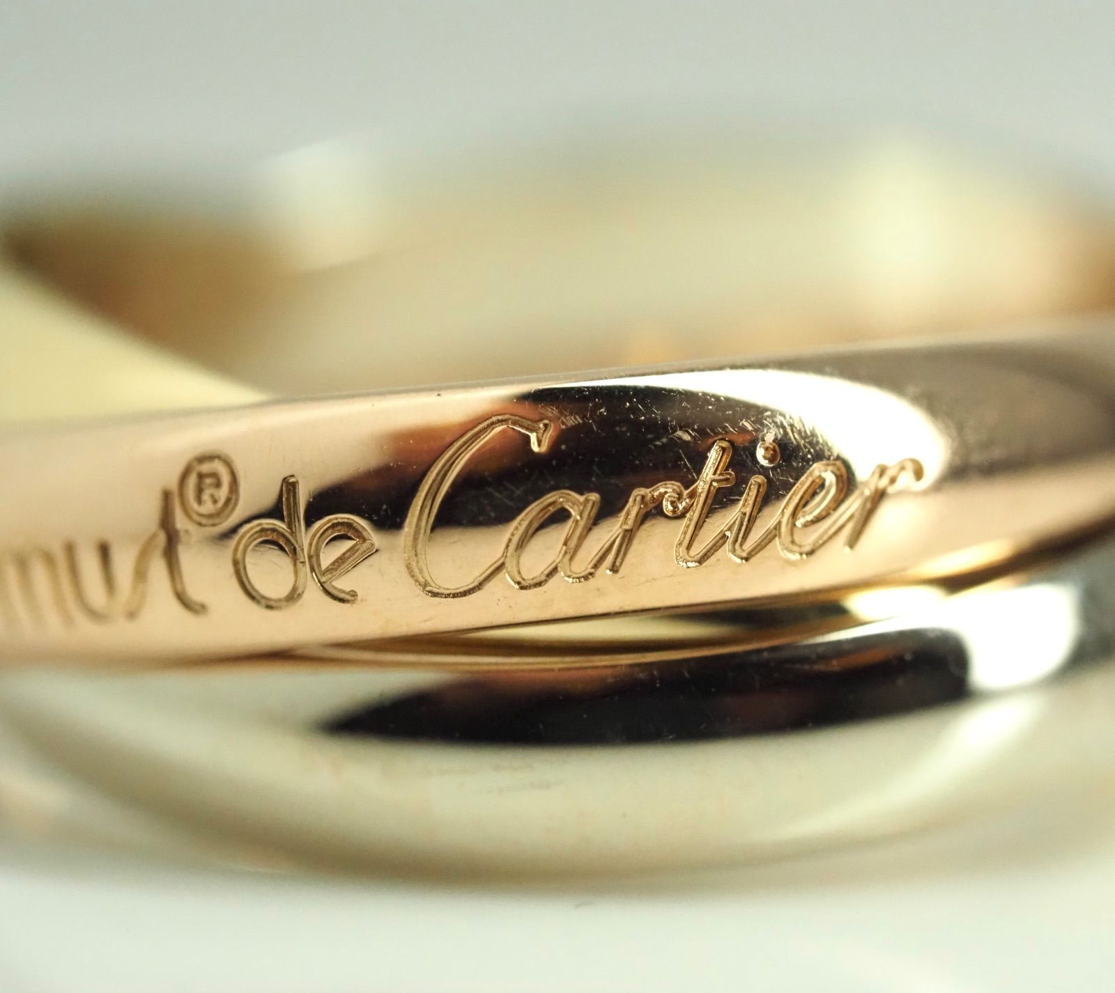 Cartier カルティエ 750 トリニティリング 54号 シリアル有 箱付