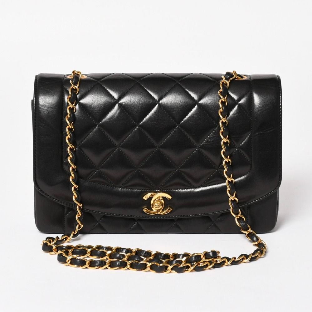 極美品 CHANEL シャネル ダイアナ マトラッセ25 Sフラップ Sチェーン 