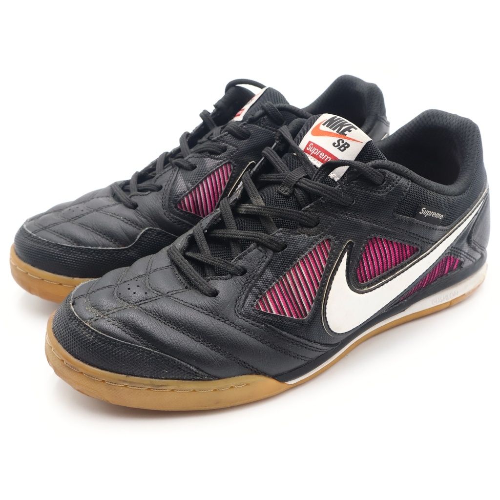NIKE SB ナイキエスビー ×SUPREME LUNER GATO AR9821-001 シュプリーム ルナ ガト ローカットスニーカー ブラック/ピンク US8.5/26.5cm NIKE SB (ナイキエスビー) ×SUPREME LUNER GATO AR9821-001